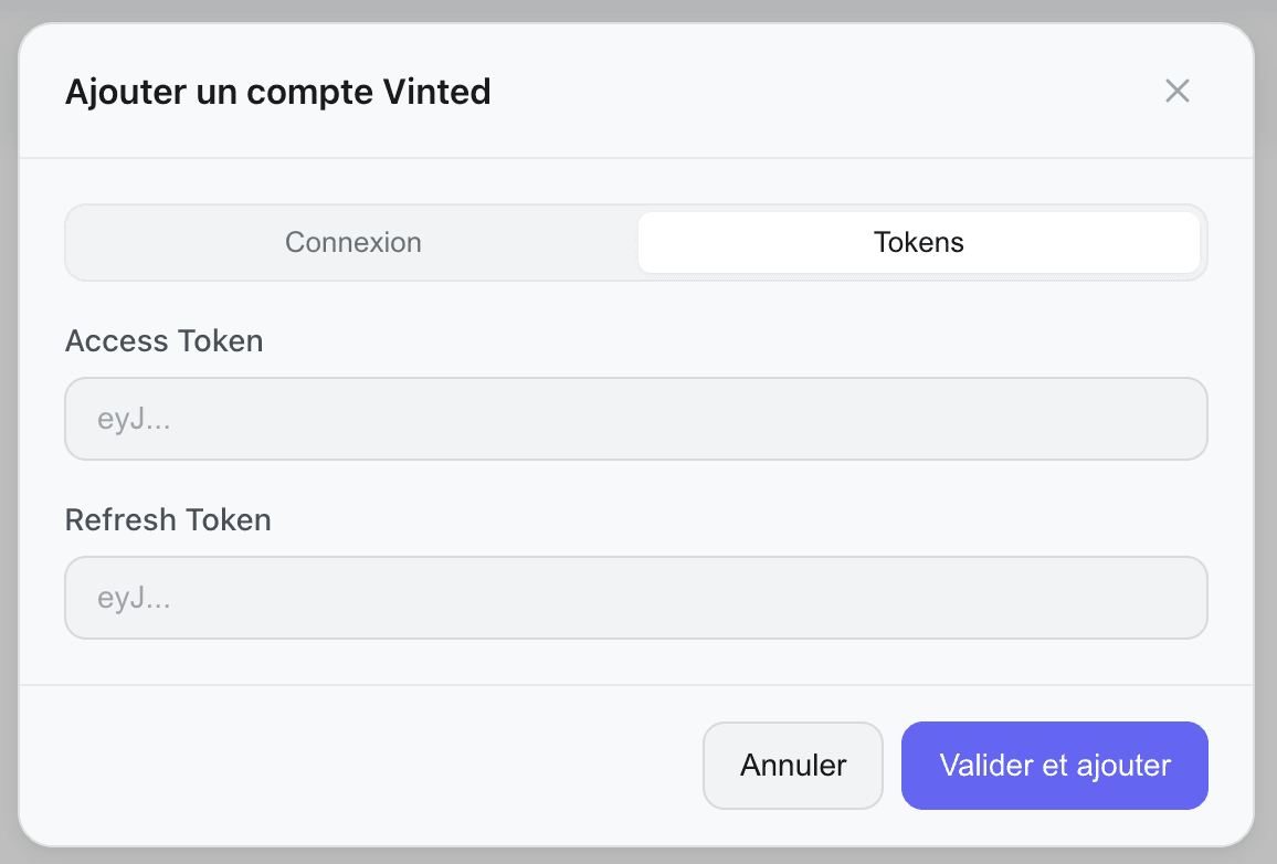 Kops token authentication form